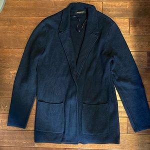 Banana Republic Navy Sweater Blazer